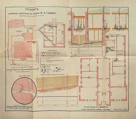 Звягинский Я.Я. Домовая канализация, ее устройство и эксплуатация. Пособие для инженеров, архитекторов... М., 1912.